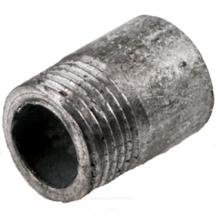 Резьба стальная оцинкованная Ду20 L=30 мм из труб по ГОСТ 3262-75 КАЗ